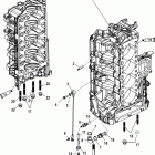 175 VERADO (4-STROKE)(4 CYL.) 1B517159 & Up Компоненты левой стороны блока цилиндров