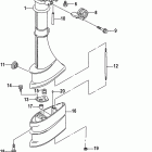 2.5 (4-STROKE) Carb 0R131842 & Up Корпус вертикального вала