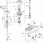 20 Carb(2CYL)(4-STROKE) 0R235168 & Up Корпус редуктора, вертикальный вал
