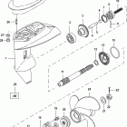 20 Carb(2CYL)(4-STROKE) 0R235168 & Up Корпус редуктора, вал гребного винта