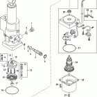 20 Carb(2CYL)(4-STROKE) 0R235168 & Up Механизм гидроподъема Power Trim