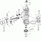 200 (3.0L EFI) 0T750164 THRU 0T800999 Коленчатый вал, поршни и шатуны