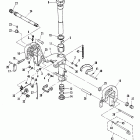 20C (THRU PROP. EXHAUST) 6A9-550101 THRU 550693 Clamp and swivel bracket / reverse lock