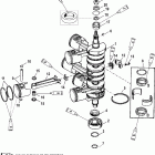 225 (3.0L EFI) 0G129222 THRU 0G760299 Коленчатый вал, поршни и шатуны