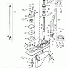 225 (DFI) 0G590000 THRU 0G760299 Gear housing(driveshaft)(counter rotation)