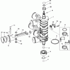 225 (DFI) 0T178500 THRU 0T598999 Crankshaft, pistons - and connecting rods