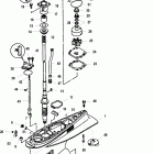 225 EFI (4-STROKE) 0T653945 & Up Корпус редуктора, вертикальный вал