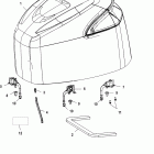 225 EFI (4-STROKE) 0T653945 & Up Верхняя часть колпака