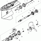 225 EFI (4-STROKE) 0T653945 & Up Gear housing(prop shaft)(standard)