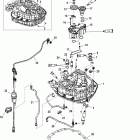 225 VERADO (4-STROKE)(6 CYL.) 0T980000 THRU 1B226999 Масляный насос и верхняя пластина переходника