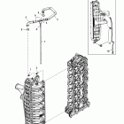 225 VERADO (4-STROKE)(6 CYL.) 1B227000 THRU 1B381711 Charge cooler / intake manifold hose routings