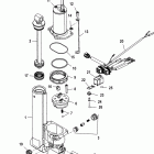 25 (4-STROKE) 0G590000 THRU 0G760299 Механизм гидроподъема Power Trim