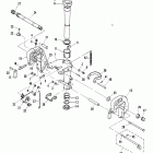 25C (THRU PROP. EXHAUST) 695-300101 THRU 318173 Clamp and swivel bracket / reverse lock