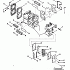 25XD 7209533 THRU 0A730006 Cylinder block and covers (serial group #1)
