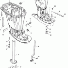 30 Carb (3 CYL.)(4-STROKE) 0T409000 THRU 1B226999 Корпус вертикального вала
