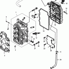 30 EFI (3 CYL.)(4-STROKE) 0R106999 & Up ГОЛОВКА ЦИЛИНДРА