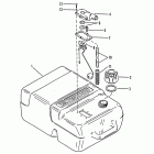 30A 689-022059 THRU 689-230100      (M) Fuel tank (plastic-6.6 gallon) (not original equipment t...