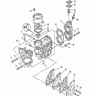 30A 689-401216 THRU 411946 Crankcase and cylinder head
