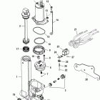 40 (2 CYL.) 0T980000 THRU 0T999999 Механизм гидроподъема Power Trim
