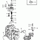 40 (2 CYL.) 7144763 AND UP Cylinder block and thermostat