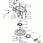 40 (2 CYL.) 7144763 AND UP Starter housing assembly