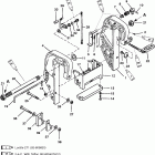 40 (4 CYL.) 0C159200 AND UP Clamp bracket (thumb screw design) (s / n d181999 & belo...