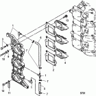 40 (International) 0N056165 & Up Inlet manifold and reed block