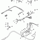 40 (TWIN CARB) (W/OIL INJECTION) 6E9-150001 AND UP      (E) Electrical components (starter relay assembly)