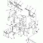 40 (TWIN CARB) (W/OIL INJECTION) 6E9-150001 AND UP      (E) Tilt lever / pin