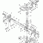 40 (TWIN CARB) (W/OIL INJECTION) 6E9-450001 AND UP      (EL) Clamp and swivel bracket, reverse lock and mounting syst...