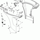 40 Carb (3 CYL.)(4-STROKE) 0T409000 THRU 1B226999 Нижняя часть колпака