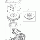 40 Carb (3 CYL.)(4-STROKE) 0T409000 THRU 1B226999 Маховик