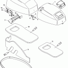 40 Carb (3 CYL.)(4-STROKE) 0T409000 THRU 1B226999 Верхняя часть колпака