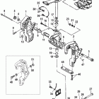 40 LIGHTNING (International) 0N000001 THRU 0N056164 Transom and swivel brackets(power trim)