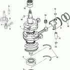 40 LIGHTNING XR (International) 0N056165 & Up Коленчатый вал, поршни и шатуны