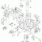 40A (ABOVE PROP. EXHAUST) 676-A00346 THRU 007735     (M) Clamp and swivel bracket / reverse lock