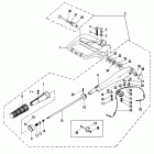 40A (ABOVE PROP. EXHAUST) 676-A00346 THRU 007735     (M) Steering handle (manual model)