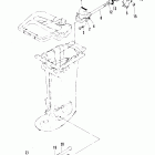 40A (ABOVE PROP. EXHAUST) 676-A311371 AND UP      (E) Mounting system