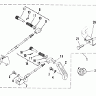40A (ABOVE PROP. EXHAUST) 676-A311371 AND UP      (E) Remote control attaching kit