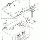 40A (ABOVE PROP. EXHAUST) 676-A50631 THRU 403470      (EL) Fuel tank (original equipment) 24 litre (6.3 gallons)