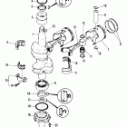 40A (ABOVE PROP. EXHAUST) 676-A50631 THRU 403470      (EL) Коленвал и поршни