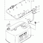 40B (CDI IGNITION/THRU PROP. EXHAUST) 676-B002781 AND UP     (M) Fuel tank and fuel line assembly
