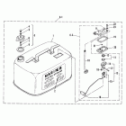 40B (CDI IGNITION/THRU PROP. EXHAUST) 676-B002781 AND UP     (M) Топливный бак