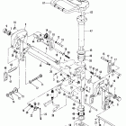 40B (CDI IGNITION/THRU PROP. EXHAUST) 676-B002781 AND UP     (M) Clamp and swivel bracket / reverse lock