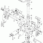 40B (THRU PROP. EXHAUST) M-676-B000106 THRU B002780 Clamp and swivel bracket / reverse lock