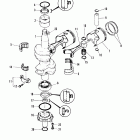 40B (THRU PROP. EXHAUST) M-676-B000106 THRU B002780 Коленвал и поршни