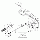 40B (THRU PROP. EXHAUST) M-676-B000106 THRU B002780 Steering handle(manual start model)