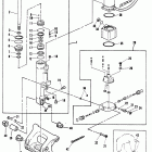 40C (TWIN CARB) (W/AUTO-BLEND) 6E9-105014 THRU 6E9-150000      ( Electric tilt assembly and bracket