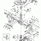 40C (TWIN CARB) (W/AUTO-BLEND) 6E9-423163 THRU 450000      (EL) Clamp and swivel bracket (electric tilt)