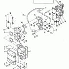 40C (TWIN CARB) 6E9-300126 THRU 6E9-309343      (ML) ВПУСКНОЙ КОЛЛЕКТОР